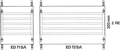 Модуль с шинной системой 1ряд/2 рейки ABB ED71SA