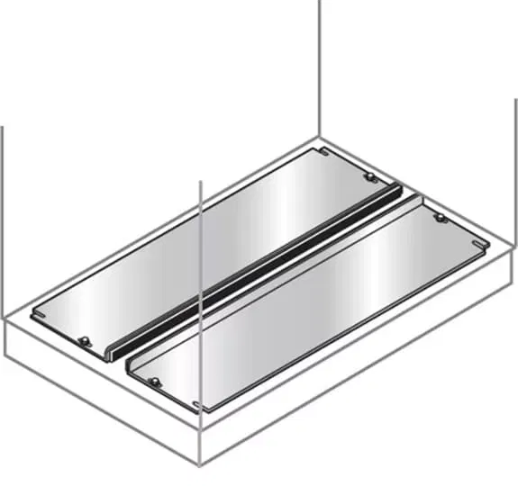 Панель нижняя скользящая нерж. сталь 800х500мм ABB EF8054X