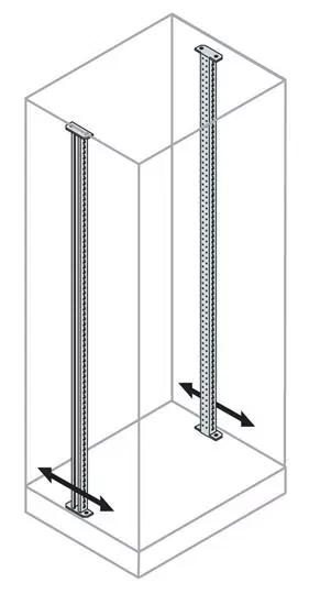 Стойка для фикс.19дю-рамы/яч.H=2000(2шт) EM2004 ABB