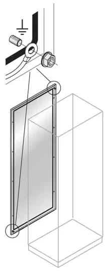 Стенка шкафа задн. нерж. сталь 1800х600мм ABB EP1860X