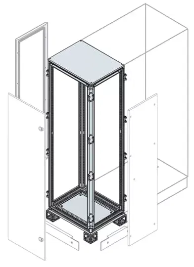 Каркас каб. секции 2200х300х400мм ABB ER3042K