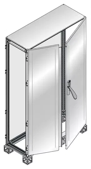 Шкаф ISX нерж. сталь с непрозр. дверью 1800х1200х600мм ABB ES1826BX