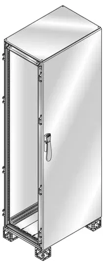 Шкаф ISX нерж. сталь с непрозр. дверью 2000х600х600мм ABB ES2066X