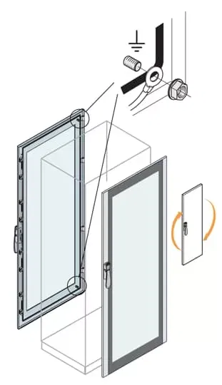 Дверь со стеклом 1800х1000мм ABB ET1810K