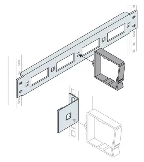 Кронштейн для каб. держателей (уп.5шт) ABB EV0081