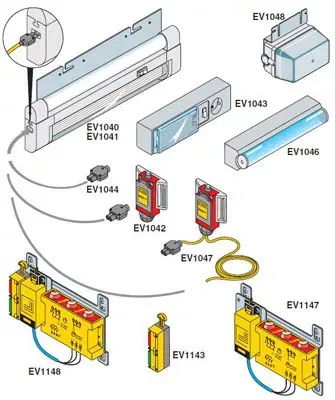 Лампа для шкафа 8W 220 240В L=342мм ABB EV1040