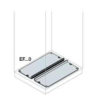 Фланец каб. нерж. сталь 800х300мм ABB FLN6830X