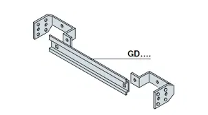 DIN-рейка+крепеж на 25мод L=600мм для SR GD6006 ABB