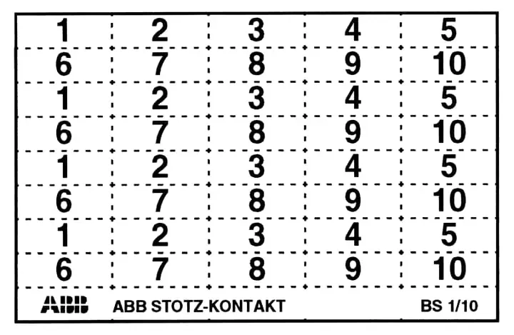 Маркер каб. пикто BSPikto (уп.40шт) ABB GHS2001946R0002