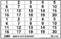 Маркер клеящийся 2х1-20 BS1/20 ABB GHS2001946R0004