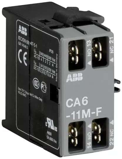 контакт доп. CA6-11N-F боковой GJL1201318R0004 ABB