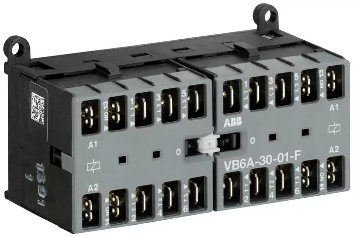 Миниконтактор реверсивный VB6A-30-01-F 9А 400В AC3 катушка 230В АС ABB GJL1211913R8010