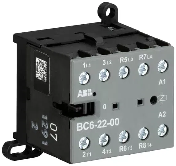 Миниконтактор BC6-22-00-05 9А 400В AC3 катушка 220-240В DС ABB GJL1213501R0005