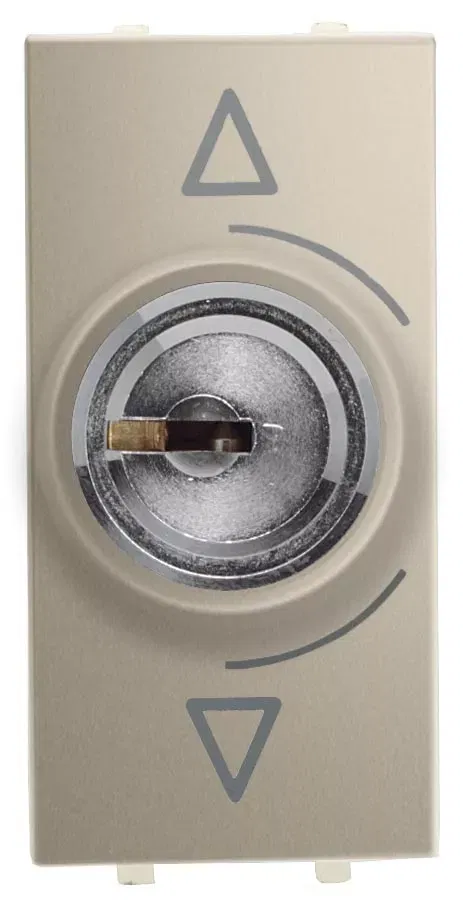 Механизм переключателя с ключом на 3 полож. 1мод. Zenit шампань ABB N2153.1 CV