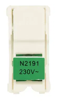 Блок светодиодной подсветки для 1п выкл. и кнопок цоколя зел. ABB N2191 VD