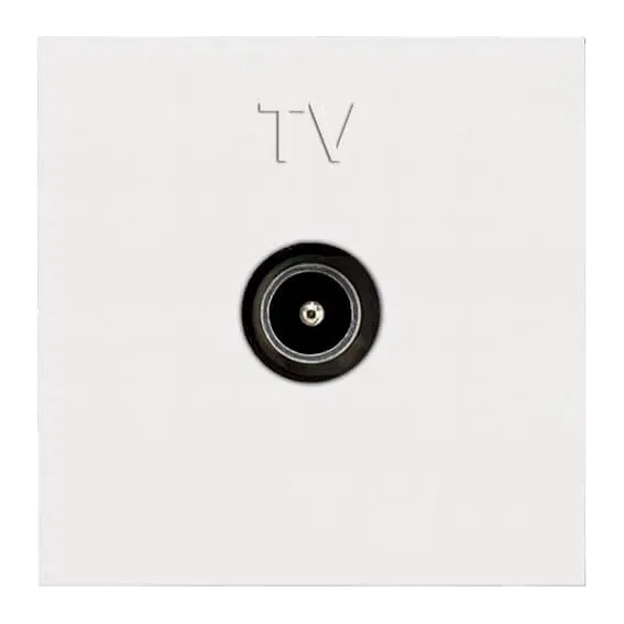 Механизм розетки TV 2мод. Zenit простой бел. ABB N2250.7 BL