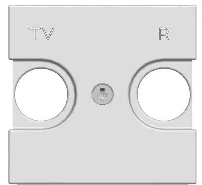 Накладка для TV-R розетки 2мод. Zenit шампань ABB N2250.8 CV