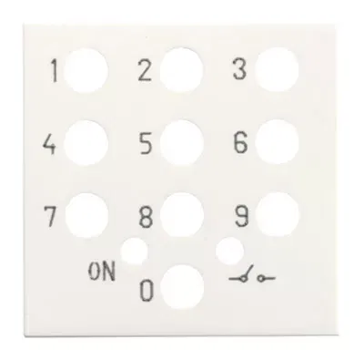 Накладка для механизма выкл. с кодовой панелью 2мод. Zenit бел. ABB N2253.5 BL