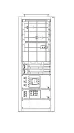 Крышка для 1хЕ2 Н600 Ш=2 прав. ABB RTSG7260