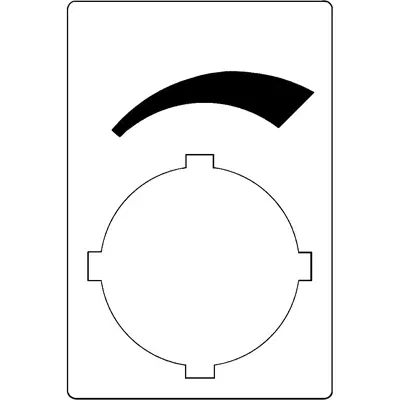 Шильдик для потенциометра SK615562-87 ABB
