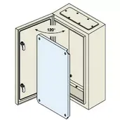 Корпус шкафа нерж. (дверь со стеклом) 600х400х200мм ABB SRN6420VX
