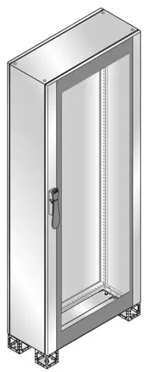 Шкаф AMX нерж. сталь стекл. дверь 1800х800х400мм ABB TM2884VX
