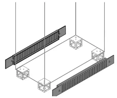 Фланец цоколя вент.100х1000мм (уп.2шт) ABB ZN0010