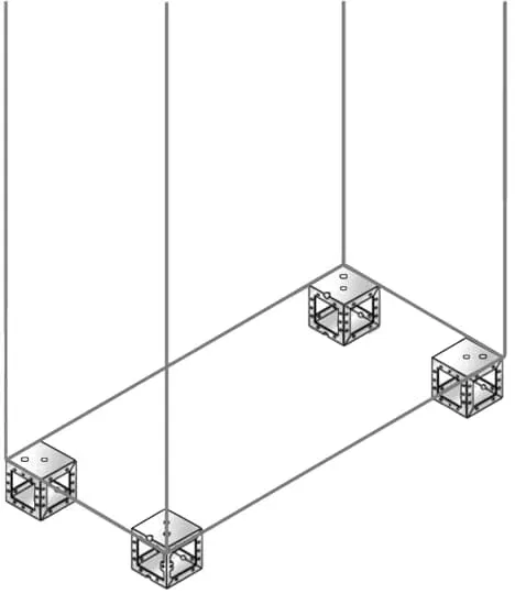 Элемент цоколя углов. H=100мм (уп.4шт) ABB ZN1010X