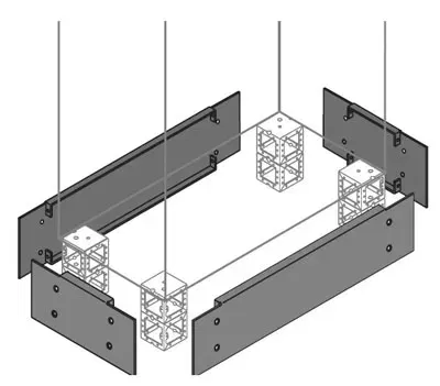 Фланец цоколя 200х500мм (уп.2шт) ABB ZN5002