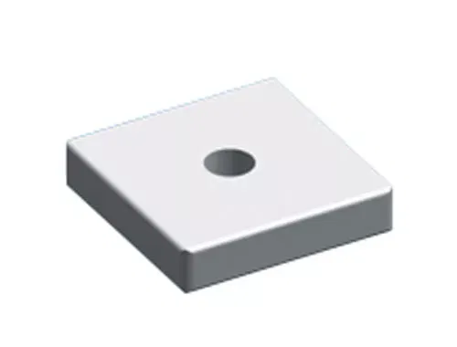 Гайка М3 20х20х4 квадр. (уп.10шт) ABB ZX226P10