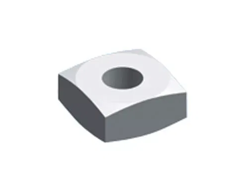 Гайка M5 25х25х8 квадр. (уп.10шт) ABB ZX235P10
