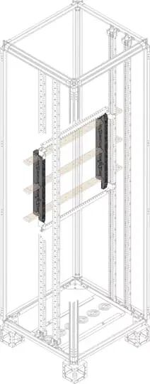 Держатель шинный 3/185 для 60х10 ABB ZX551