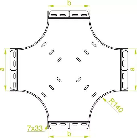 Горизонтальная крестовина CZKPJ100H60 164314 DKC