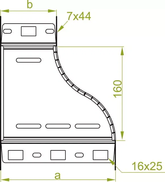Левая редукция RKLFJ200/150H60 BAKS 164912
