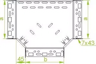 Горизонтальный тройник TKUJ300H60 BAKS 165265