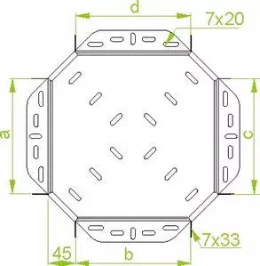 Горизонтальная крестовина CZKJ100H80 182710 DKC