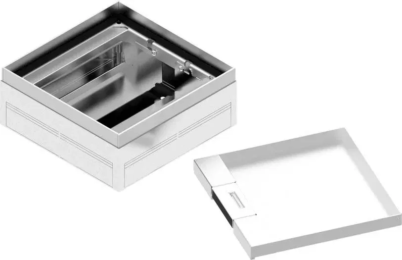 Оцинкованная коробка с алюминиевой крышкой  для каналов POKA280H110G BAKS 272820