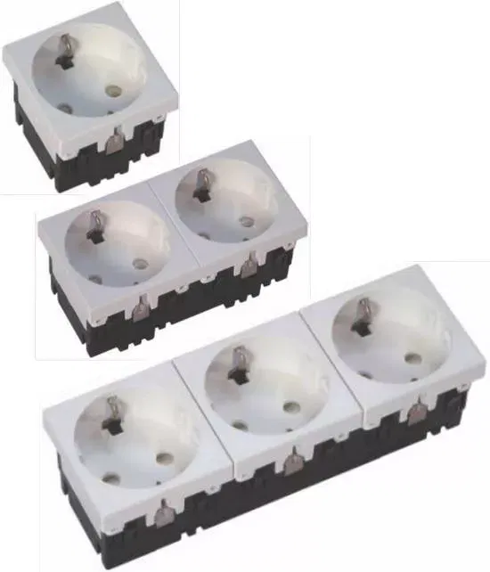 Розетка с заземлением Schuko GZUS1 BAKS 281401