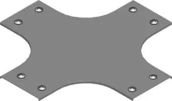 Крышка горизонтальной крестовины с замком PZCZKZC500 BAKS 304550