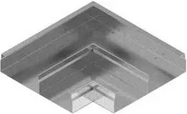Двухсекционный угол 90 ° горизонтальный KKNd350H28 BAKS 520835