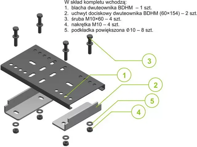 Монтажный комплект 120x240 BDHM120x240 752700 BAKS