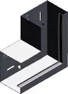 Угол 90° лакированный KPKS115H100 910411 BAKS