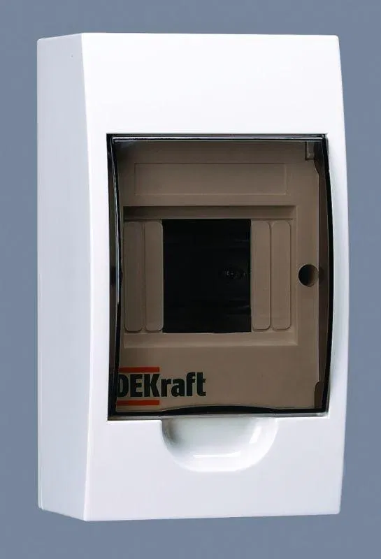 Корпус навесной ЩРН-П-4 20х11х9 4мод.IP41 пластик. DEKraft 31008DEK