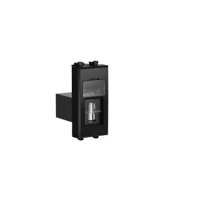 USB 2.0 розетка модульная, тип А-А, "Avanti", "Черный квадрат", 1 модуль DKC 4402401