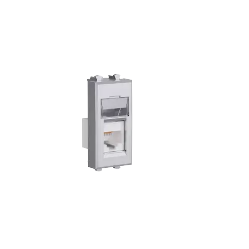 Компьютерная розетка RJ-45 модульная, кат.5е, "Avanti", "Закаленная сталь", 1 модуль DKC 4404461