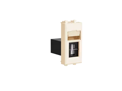 USB 2.0 розетка модульная, тип А-А, "Avanti", "Ванильная дымка", 1 модуль DKC 4405401