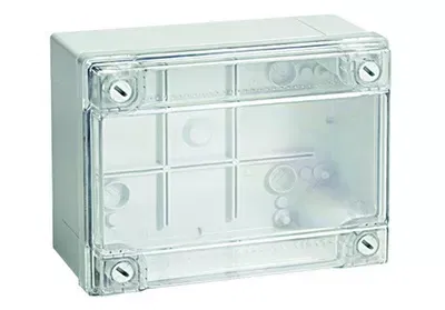 Коробка ответвит. с гладкими стенками и прозрачной крышкой, IP56, 380х300х120мм DKC 54420I