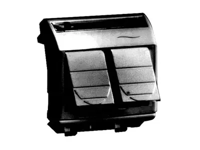Ком.роз. двойная RJ45 кат.6 экран., 8P8C, Brava, черн., 2мод DKC 77453N