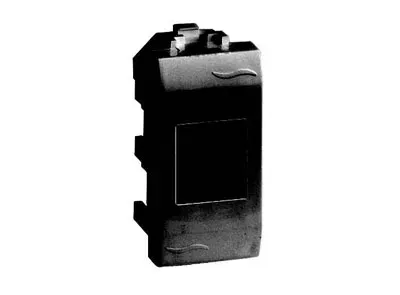 Телефонная розетка RJ-11 (разъем AMP), черная, 1мод. DKC 77644N