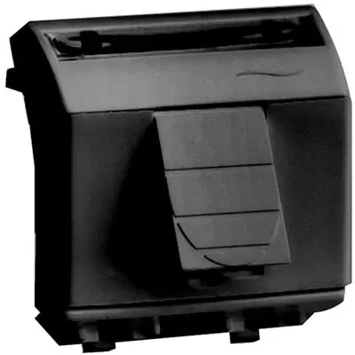Телефонная розетка RJ-11 (разъем AMP), черная, 2мод. DKC 77645N